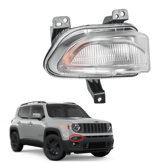 Solid Spare Turn Signal Light Assembly Passenger Clear For Jeep Renegade 2015 2016 2017 2018