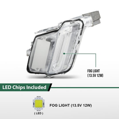 Solid Spare Fit For 2014-2018 Volvo XC60 LED Fog Light Driving Lamp Left Side 31364330