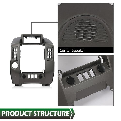Solid Spare Center Dash Console Instrument Panel Bezel Fit For 04-06 Nissan Titan Armada