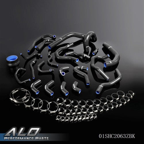 Solid Spare Silicone Radiator Hose Kit Fit For 86-92 Toyota Supra MK3 MA70 7M-GT Black