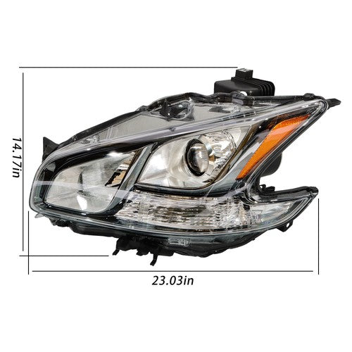 Solid Spare Headlamp Left / Driver Side HID Headlight Assembly For Nissan Maxima 2009-2014