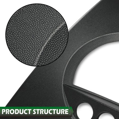 Solid Spare Fit For 2004-2008 Pontiac Grand Prix Black Center Dash Radio Bezel w/ 3 Buttons