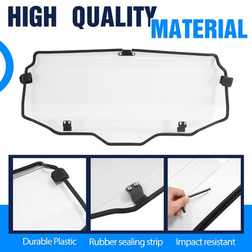 Solid Spare Clear Rear Windshield Back Window For Honda 2020 2021 2022 2023 Talon 1000X-4