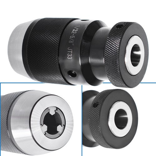 Solid Spare JT33 1/32"- 5/8" Super Heavy Duty Drill Press Chuck Keyless Mount new replaces