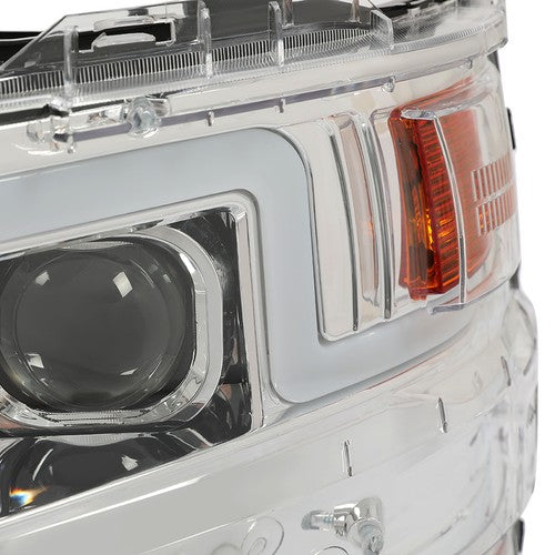 Solid Spare For 15-19 Chevy Silverado 2500HD 3500HD Sequential LED DRL Projector Headlights