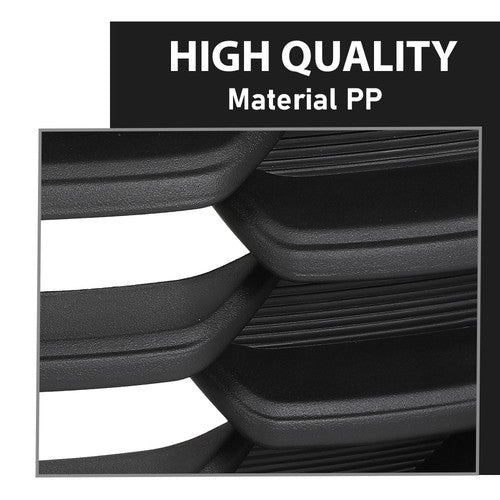 Solid Spare Fit For 20-23 Kia Seltos Front Bumper Upper Grille Grill Black+Chrome 86350Q5300