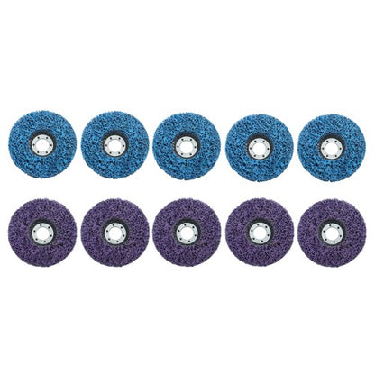 Solid Spare 10 Pack Diamond Strip Discs Stripping Wheel for Angle Grinder (4-1/2" x 7/8")