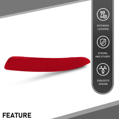 Solid Spare Fit For 07-13 BMW X5 E70 Right Passenger Side Rear Bumper Reflector Light Red