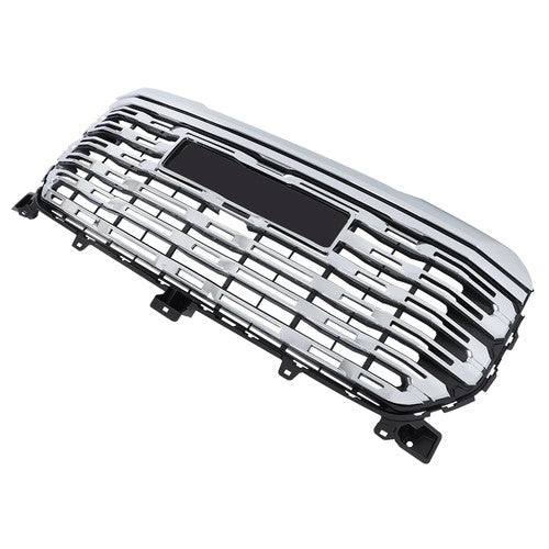 Solid Spare For GMC Sierra 1500 2022-2024 84878064 Front Upper Grille W/ Camera Hole Chrome