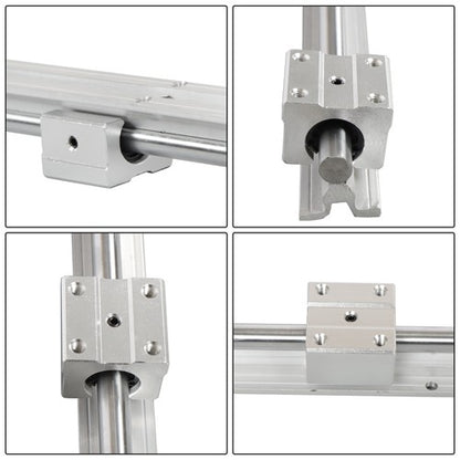Solid Spare 2PCS Linear Guide SBR12-1500mm Linear Guide Rail w/4 PCS SBR12UU Sliders