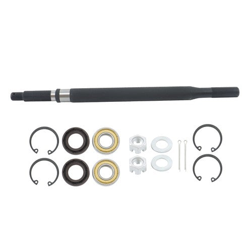 Solid Spare For EZGO RXV Golf Cart Passenger Side Rear Spline Axle Shaft w/Bearing Seal Kit