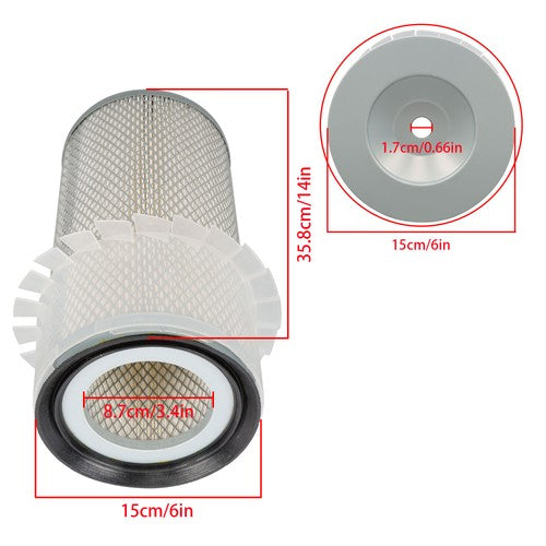 Solid Spare For Bobcat 963 963G A300 S220 S250 S300 S330 T250 Air Filter Set 6681474 6681475