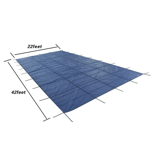 Solid Spare Inground Pool Safety Cover 20' × 40' Rectangle Safety Pool Covers Blue Mesh