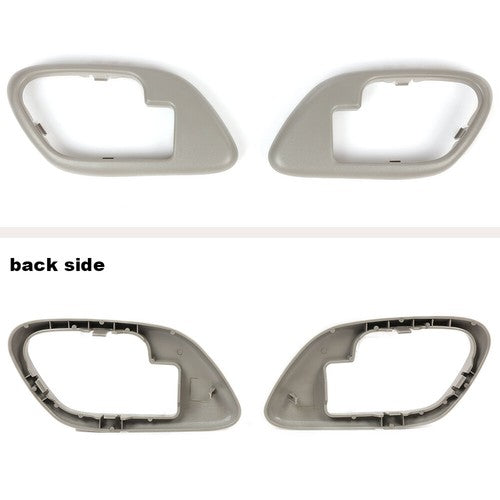 Solid Spare Fit For 95-99 Chevy GMC Truck Left & Right Inner Door Handle Bezel Gray