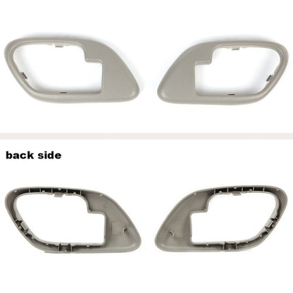 Solid Spare Fit For 95-99 Chevy GMC Truck Left & Right Inner Door Handle Bezel Gray