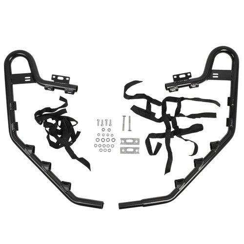 Solid Spare Black Aluminium Standard Nerf Bars Guard w/ nets For Honda TRX 700XX 2008 2009