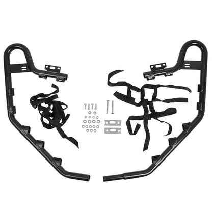 Solid Spare Black Aluminium Standard Nerf Bars Guard w/ nets For Honda TRX 700XX 2008 2009