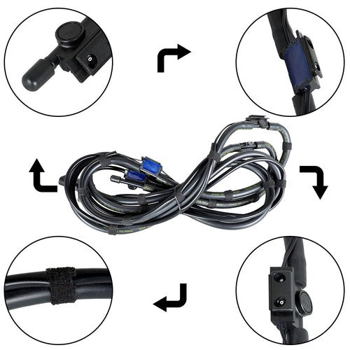 Solid Spare Windshield Washer Hose Black Fit For Mercedes-Benz W221 C216 S550 S65 2218600292