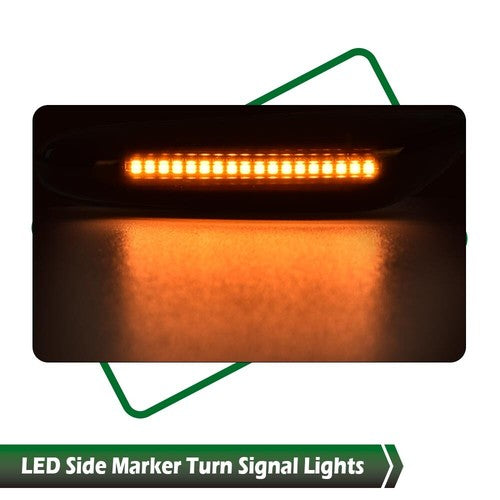 Solid Spare LED Side Marker Light Sequential Turn Signal Fit For BMW X1 X3 325i 328i 335i
