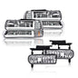 Solid Spare Fit For 99-02 Silverado/00-06 Suburban LED DRL Headlights+Fog Lights Chrome