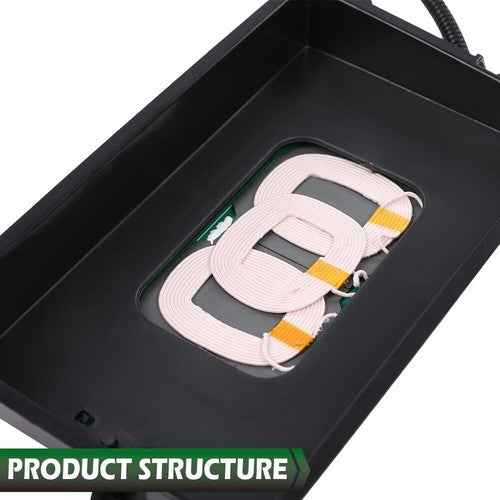 Solid Spare Fit For 2009-2014 Ford F150 Truck Center Console Wireless Phone Charging Pad Kit