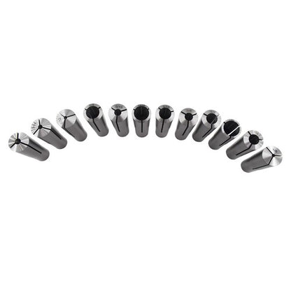 Solid Spare 12 pcs #3 Morse Taper Shank Collets 3MT MT3 1/8" - 3/4" Chuck Set New