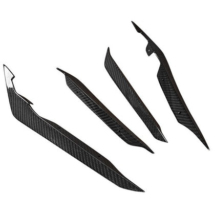 4PCS Carbon Fiber Front Bumper Side Blade Canard Fin For 22-24 Subaru WRX VB S4