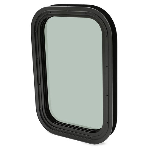 Solid Spare Vertical RV Window Cargo Trailer w/Trim Ring Screws Tinted Glass 12"X18"X1 1/2"
