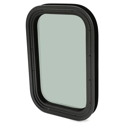 Solid Spare Vertical RV Window Cargo Trailer w/Trim Ring Screws Tinted Glass 12"X18"X1 1/2"