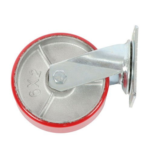 Solid Spare 6" × 2" Tilt Casters Heavy Duty Swivel Caster Wheel 1250 Lbs Industrial Casters