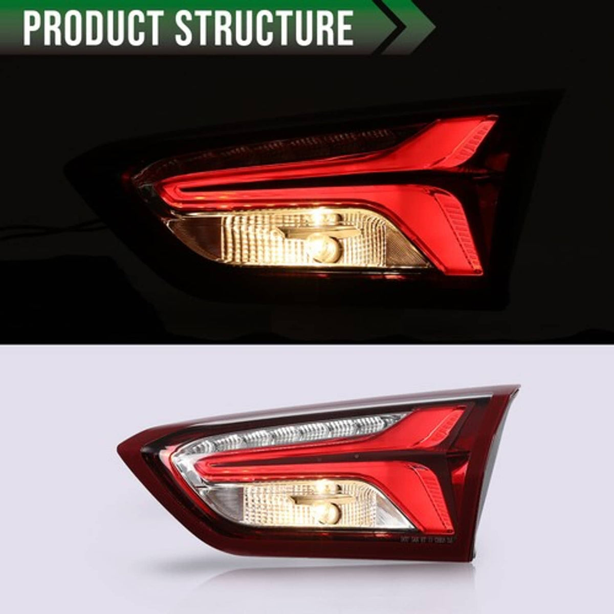 Solid Spare Fit For 2019-2021 Chevrolet Malibu XL Rear Inner Lamps Tail Light Right Side