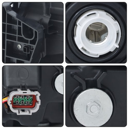 Solid Spare Factory Halogen Black Headlight For Nissan Frontier 2022-2023 Right Side Clear