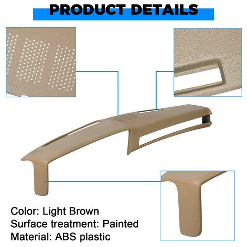 Solid Spare Light Brown Dash Pad Cover For 1981-1991 Chevrolet GMC C/K/R/V Truck/SUV PICKUP
