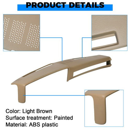 Solid Spare Light Brown Dash Pad Cover For 1981-1991 Chevrolet GMC C/K/R/V Truck/SUV PICKUP