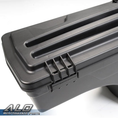 Solid Spare Truck Bed Storage Box Tool Box Left+Right Fit For 02-18 Dodge Ram 1500 2500 3500