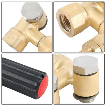 Solid Spare 5.5 GPM 3650PSI 3/8 Unloader with Mounting Bolt Set for Pressure Pump RR, RK, XM