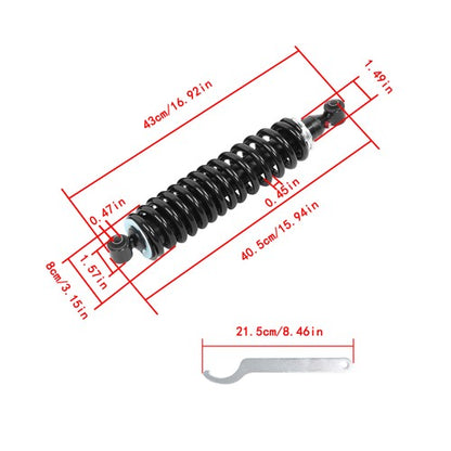 Solid Spare Rear Shocks 5UG-F2210-00-00 2004 For Yamaha Rhino 660 4x4 (YXR660FA)/(YXR660FAH)