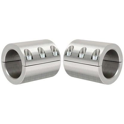 Solid Spare 2PCS Universal 1.75'' 1 3/4‘’ Steel Bolt On Tube Clamps Weld Roll Cage Mount