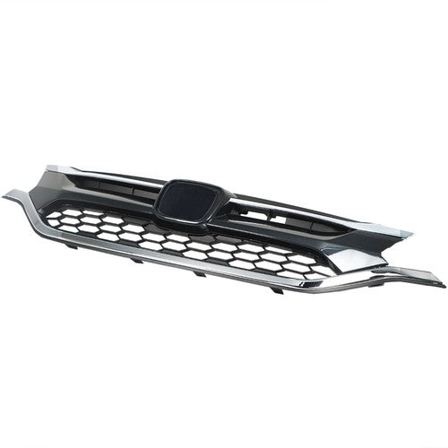 Solid Spare Front Bumper Cover Upper Trim + Lower Grille Replacement For Honda CRV 2015 2016