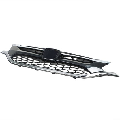 Solid Spare Front Bumper Cover Upper Trim + Lower Grille Replacement For Honda CRV 2015 2016