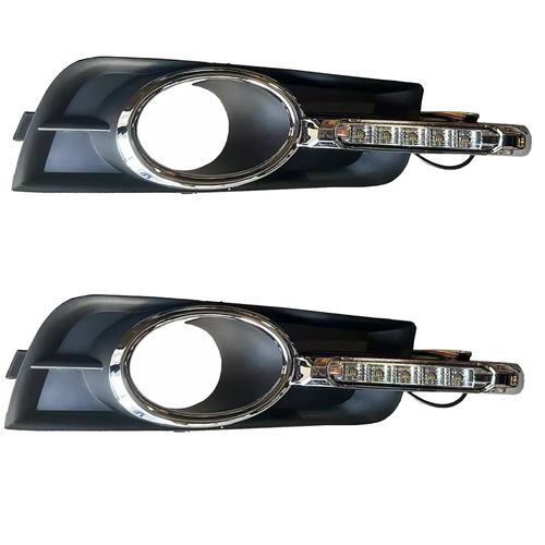 Pair Fog Light Driving Lamp Turn Signal LED DRL Fit Chevrolet Cruze 2009-2013