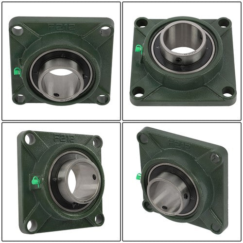 Solid Spare 4PCS UCF212-39 Pillow Block Bearing 2-7/16" Bore 4 Bolt Solid Base Self-Aligning