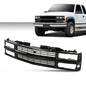Solid Spare Front Grille Fit For 1994-1998 Chevy C/K 1500 2500 3500 Composite Pickup Truck