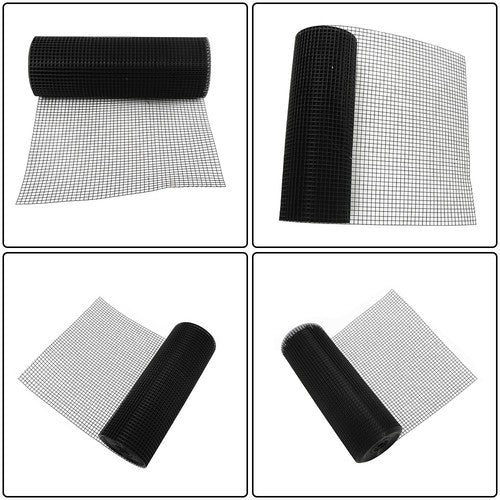 Solid Spare 24in×50ft 1/2Inx1/2In Hardware Cloth Chicken Wire Fence Vinyl Coated Welded Mesh