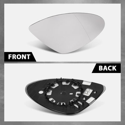 Solid Spare Passenger Side Heated Mirror Glass W/Backing Plate Fit For 11-17 Porsche Cayenne