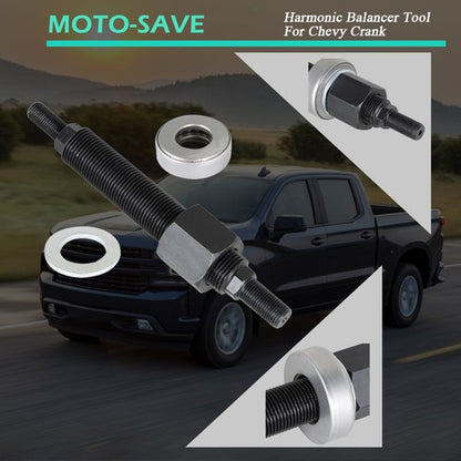 Solid Spare Black Harmonic Balancer Installation Steel Tool Fit For Small Block Chevy
