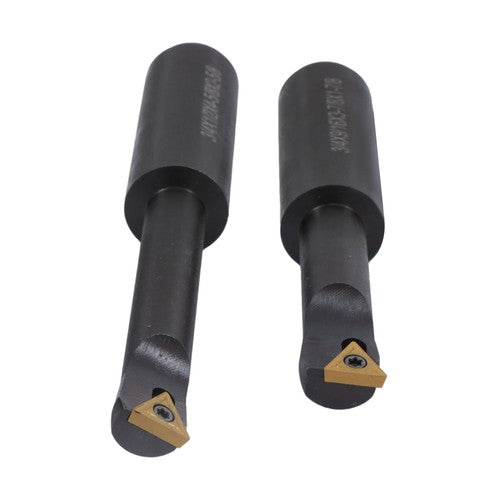 Solid Spare 3" New Boring Head R8 Shank + 10pcs Carbide Tipped 3/4" Boring Bar Set