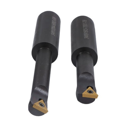Solid Spare 3" New Boring Head R8 Shank + 10pcs Carbide Tipped 3/4" Boring Bar Set