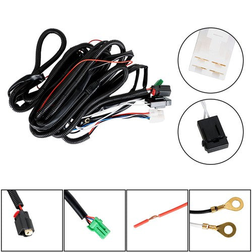Solid Spare LH+RH Daytime Running Lights w/Wiring Switch For 19-21 Toyota Corolla Hatchback