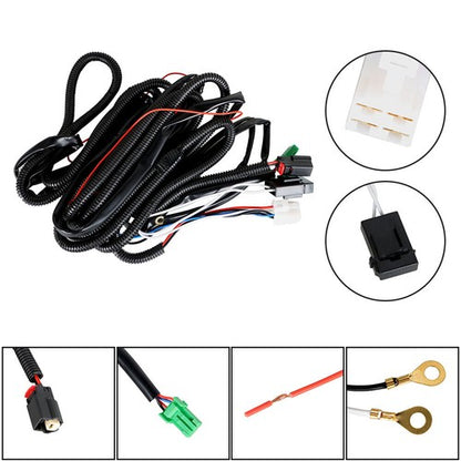 Solid Spare LH+RH Daytime Running Lights w/Wiring Switch For 19-21 Toyota Corolla Hatchback